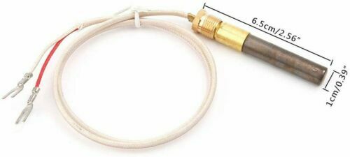Gas Fireplace 24" Thermocouple 750℃ Millivolt Replacement Thermopile...