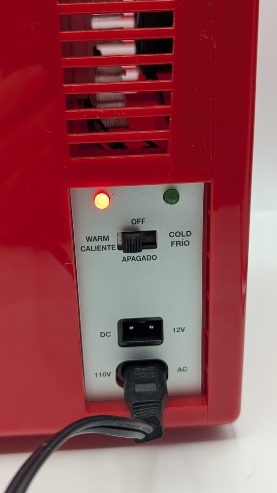 Vintage Coca-Cola Mini Fridge Hot Cold