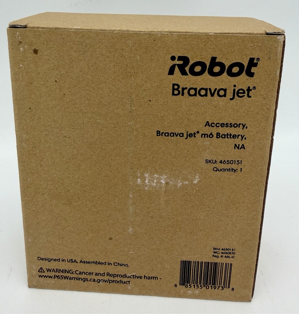 iRobot Roomba Authentic Replacement Battery for Braava Jet m6 Robot Mop
