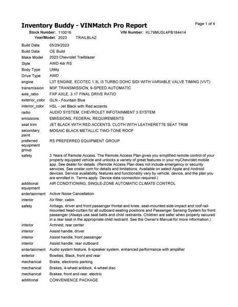 TRAILBLAZ 2023 Air Shutter 10290170