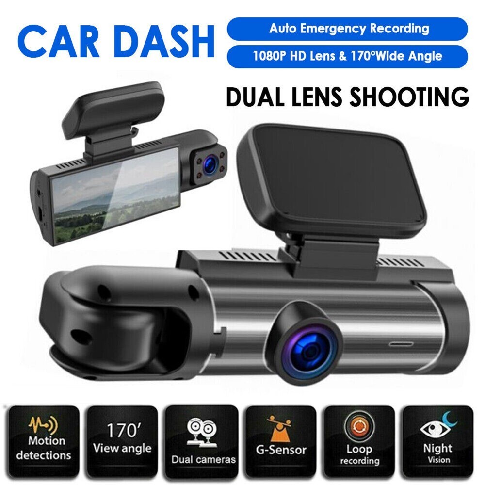 1440P HD Lens Car DVR Dash Cam Driving Recorder Front Inside Camera G-sensor