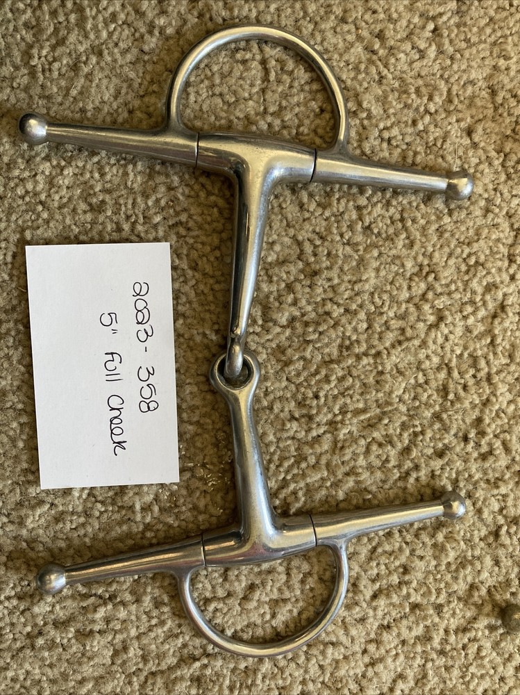 5” Unbranded Full Cheek Stainless Snaffle