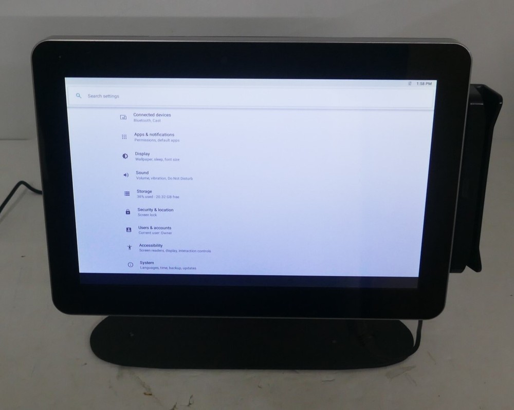Elo Touch Solutions ESY10i1B 10inch Andriod POS Tablet