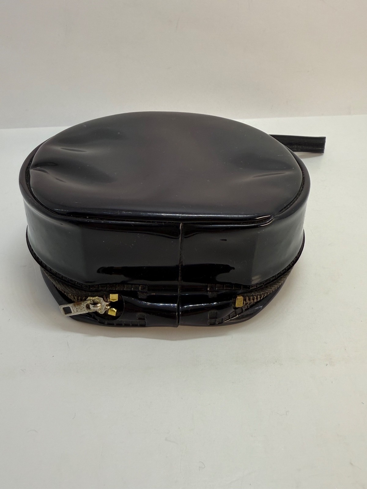 Vintage MICKEY MOUSE Small Black VINYL PURSE WALT DISNEY Hong Kong *Free Ship*