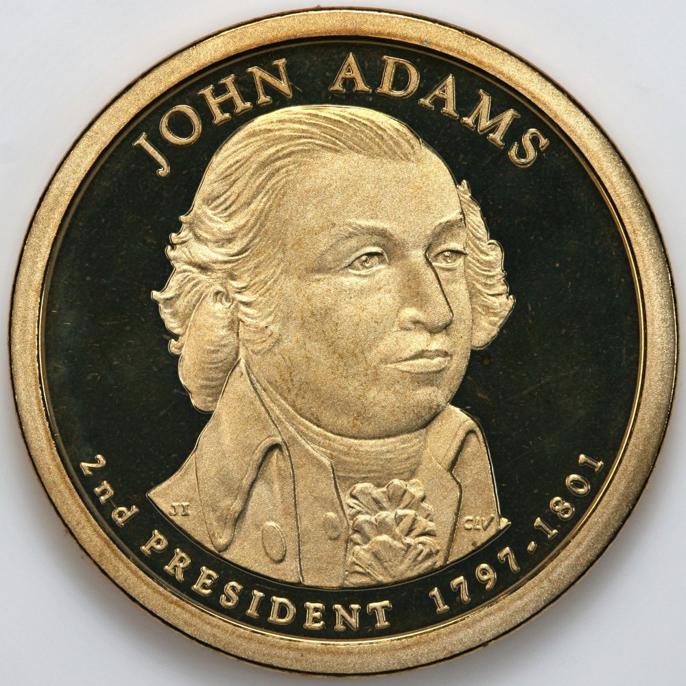 2007 S Gem DCam Proof John Adams Presidential Dollar