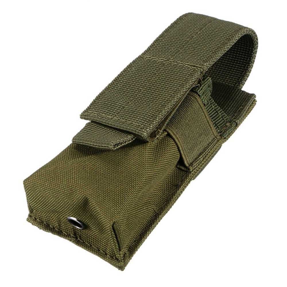 Green Nylon Tactical Tools Storage Pouch Flashlight Small Phone Holder Carry Bag