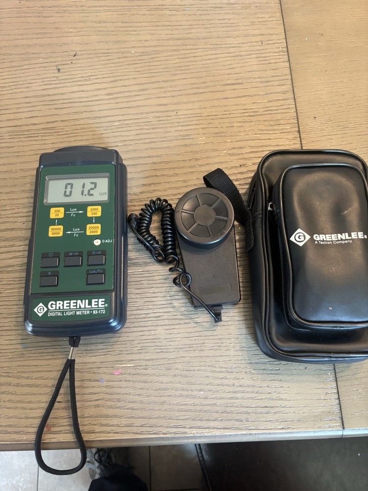 Greenlee Digital Light Meter 93-172, Great Condition, Case