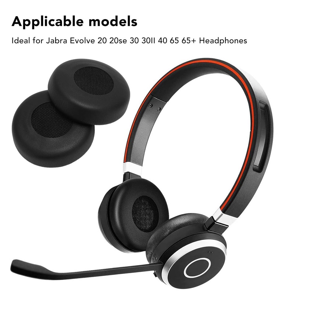 Replacement Earpads Comfortable Protein Leather Ear Cushions For Evolve