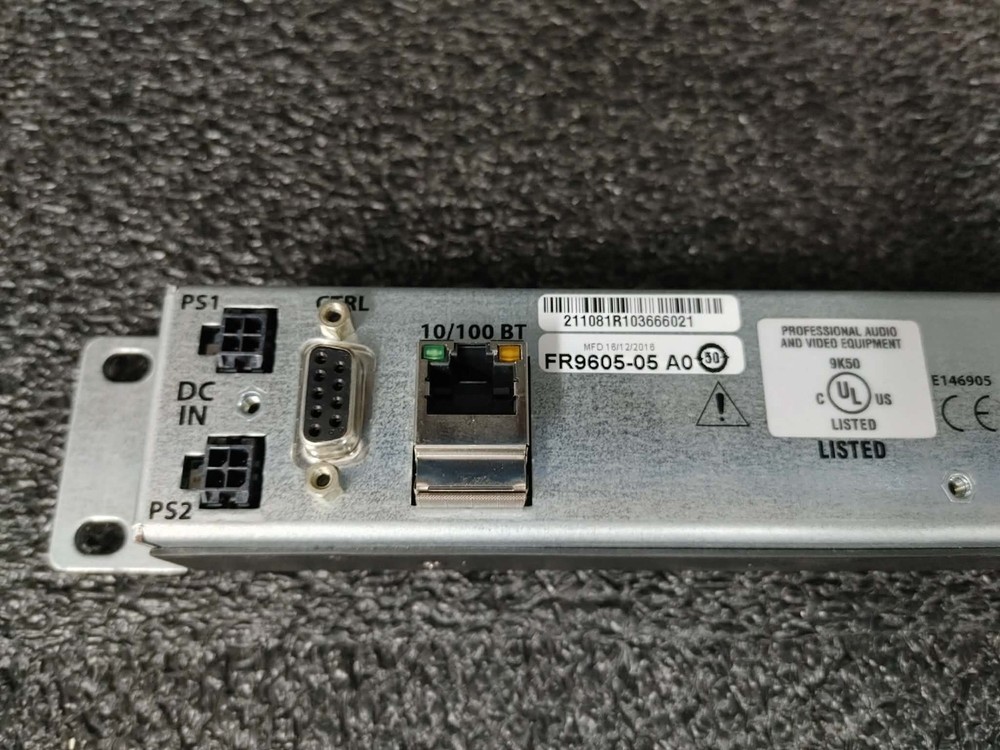 Belden GV Miranda NVision NV9605 1RU Multimode Paging Shallow Control Panel