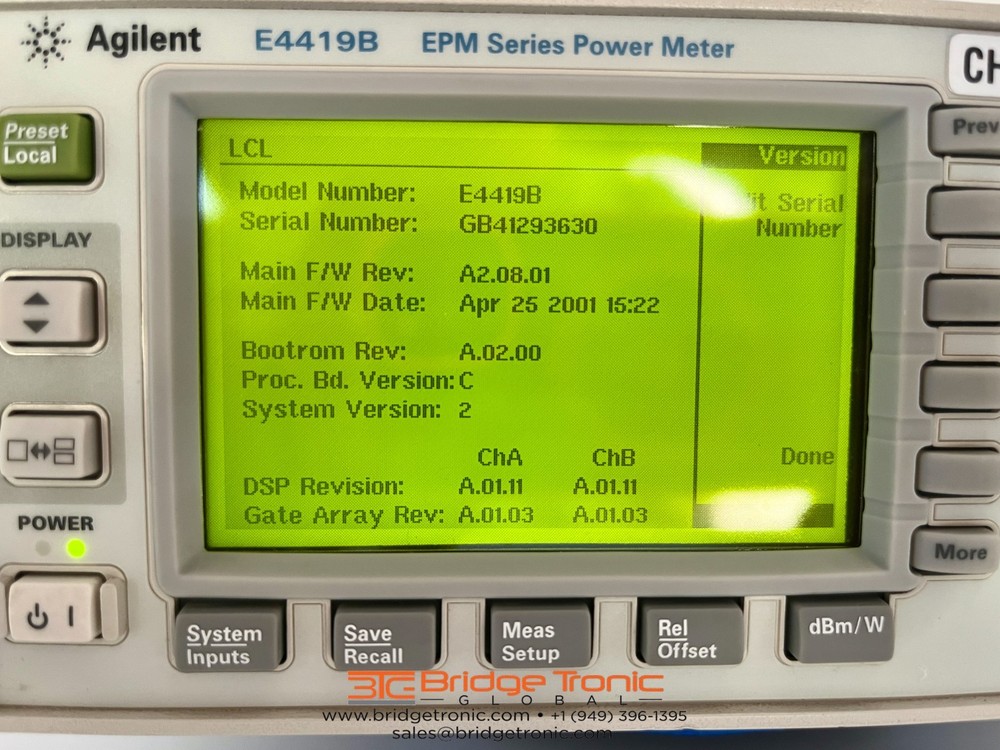 Agilent E 4419 B Power Meter
