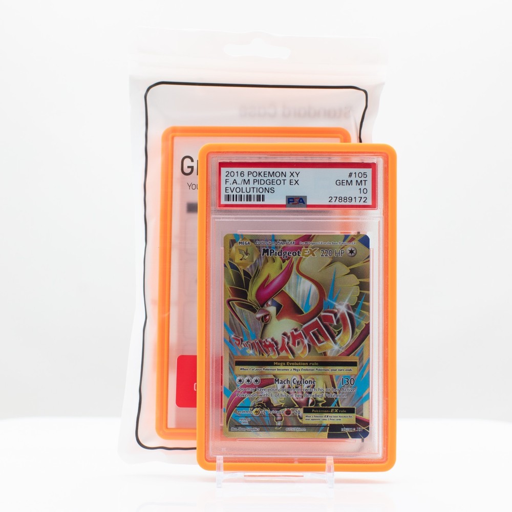 GradedGuard PSA Graded Card Case Guard Protector Stackable (ORANGE)