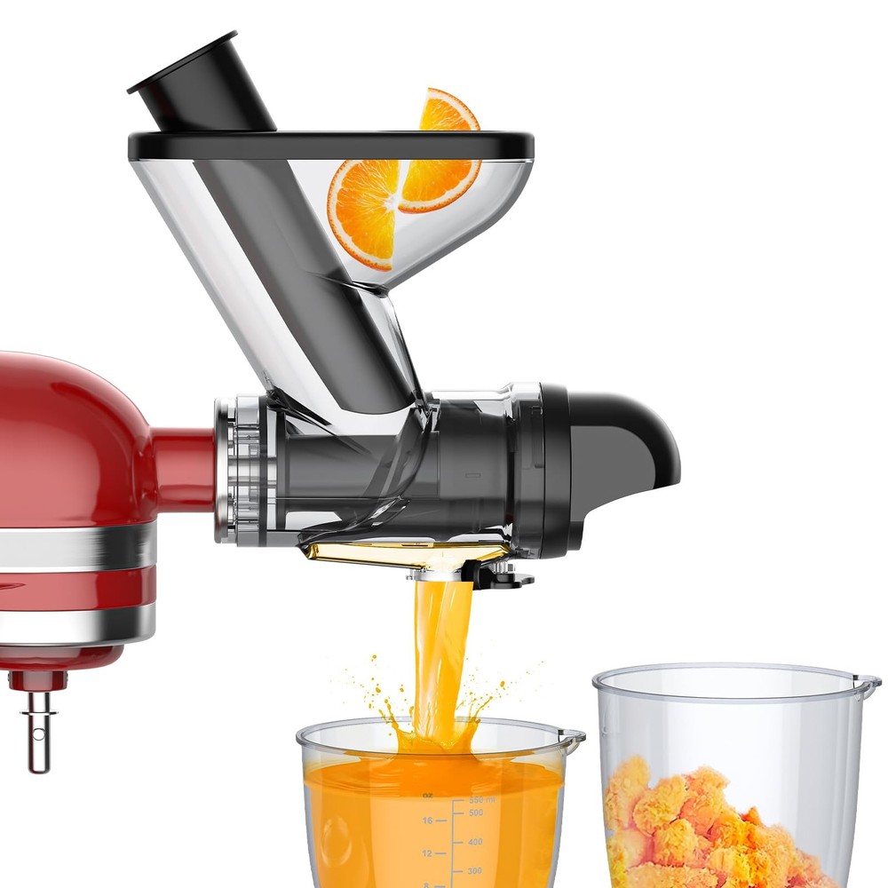 Masticating Juicer Attachment for KitchenAid Stand Mixer, Cold Pressed Juicer...