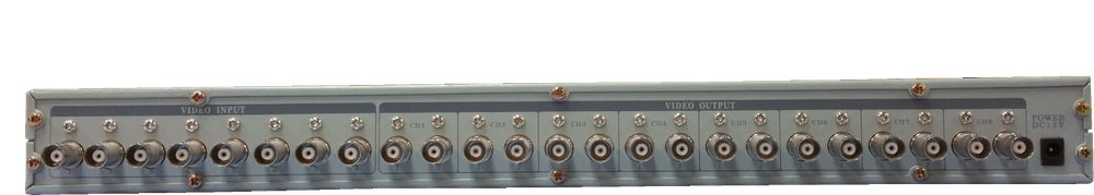 Eyemax 8CH Amplifier Splitter Multi Video Selector Loop Through Level Control