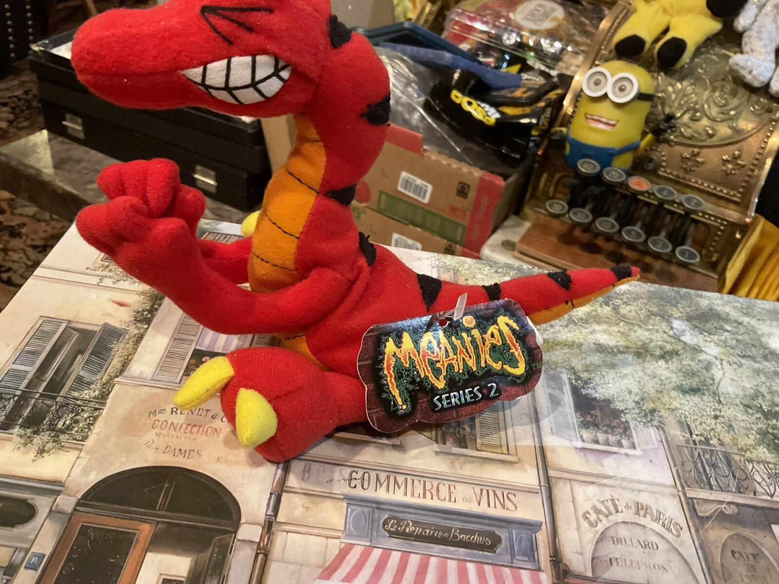 NWT VELOCICRAPPER SERIES 2. MEANIES BEANIES TOY PLUSH IDEA FACTORY 1998