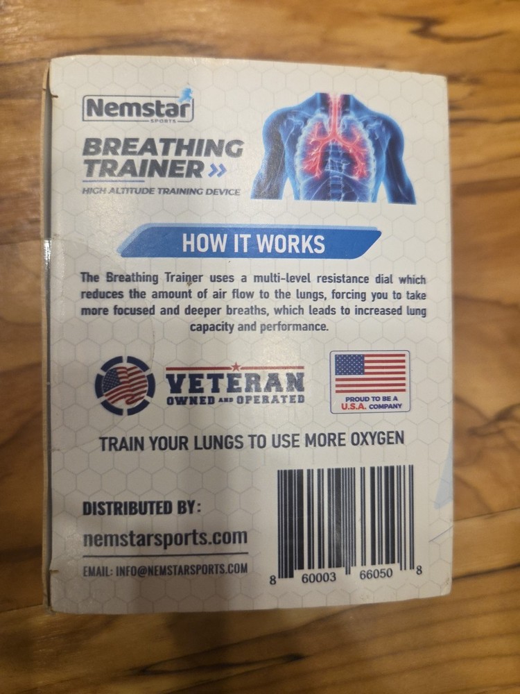 Breathing Trainer Exercise Device - Respiratory Exerciser Device Adjustable