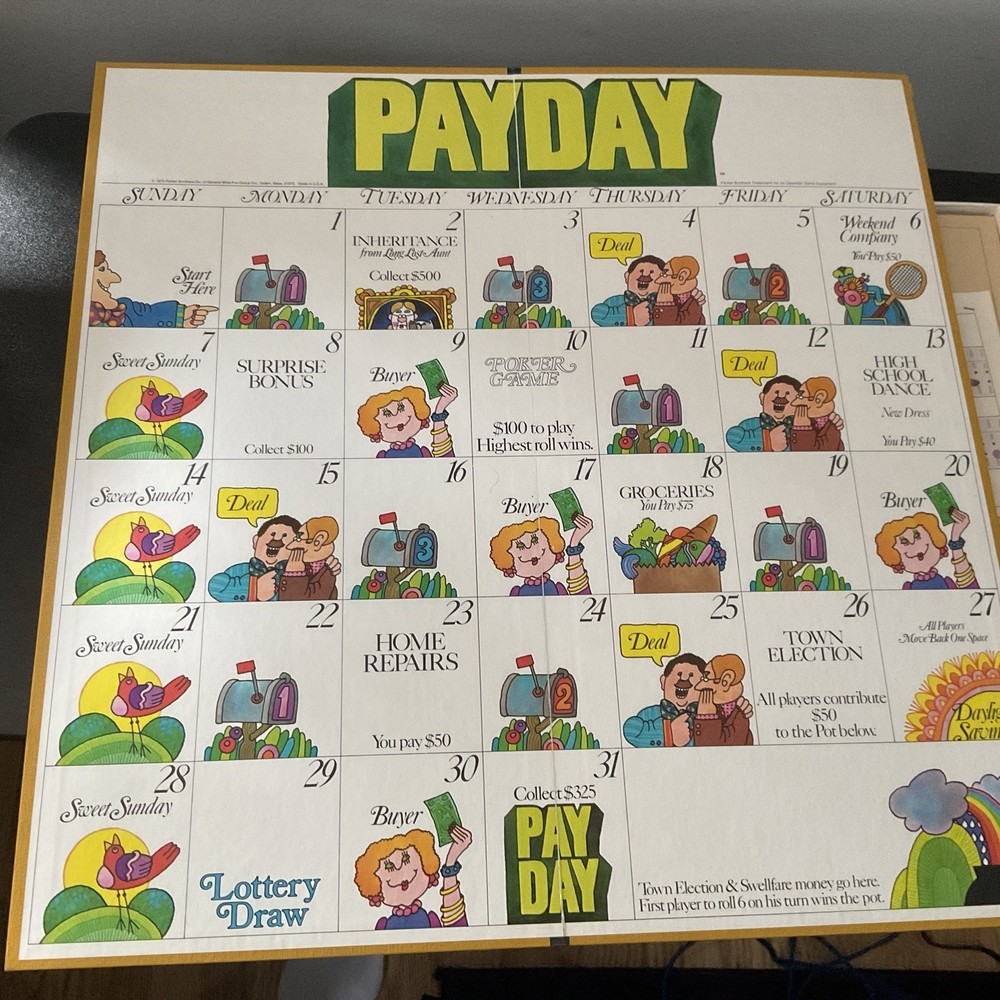 Pay Day 1976 Parker Brothers