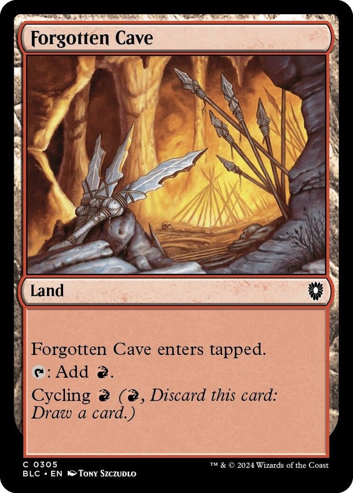 Forgotten Cave Commander: Bloomburrow 305 MTG NM