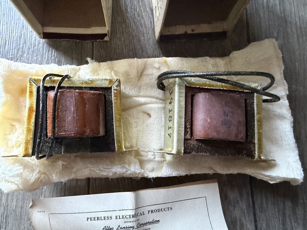 1948 Altec Lansing Peerless Equalizing Reactors L-355-X & L-350-X