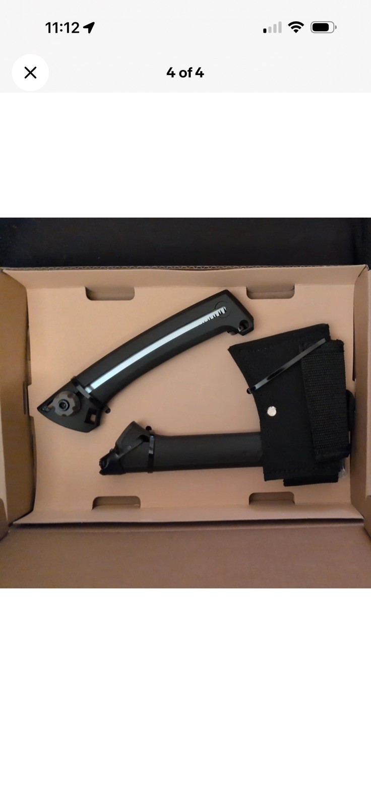 Gerber 3-in-1 Axe Knife & Saw Combo Kit – Gator Grip Handle Camping Tool Set NEW