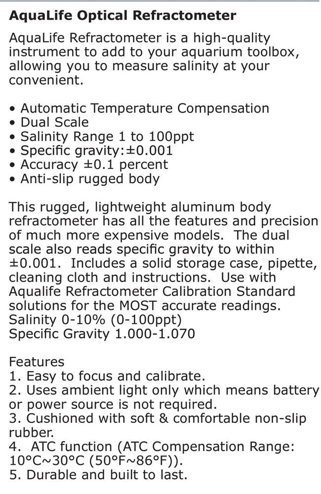 AquaLife REEFractometer (Refractometer) AL1001