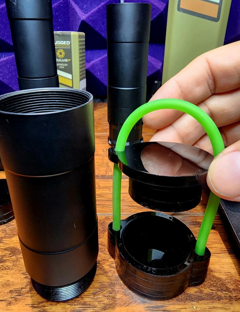 Rugged Obsidian 9 45 Supressor Tube, Thread And Baffle Protector Fits In Case