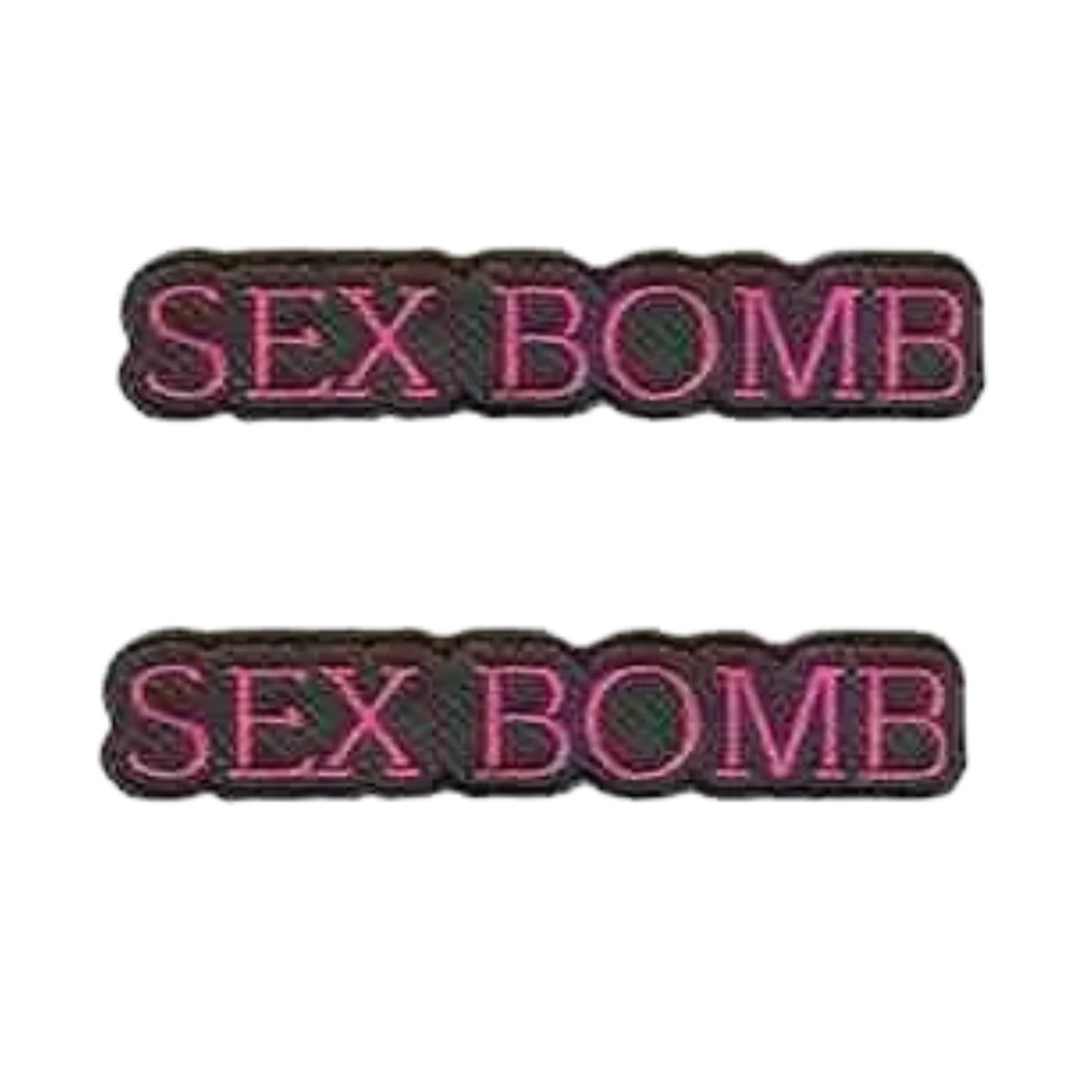 SEX BOMB (2-Pack) Iron on Patch