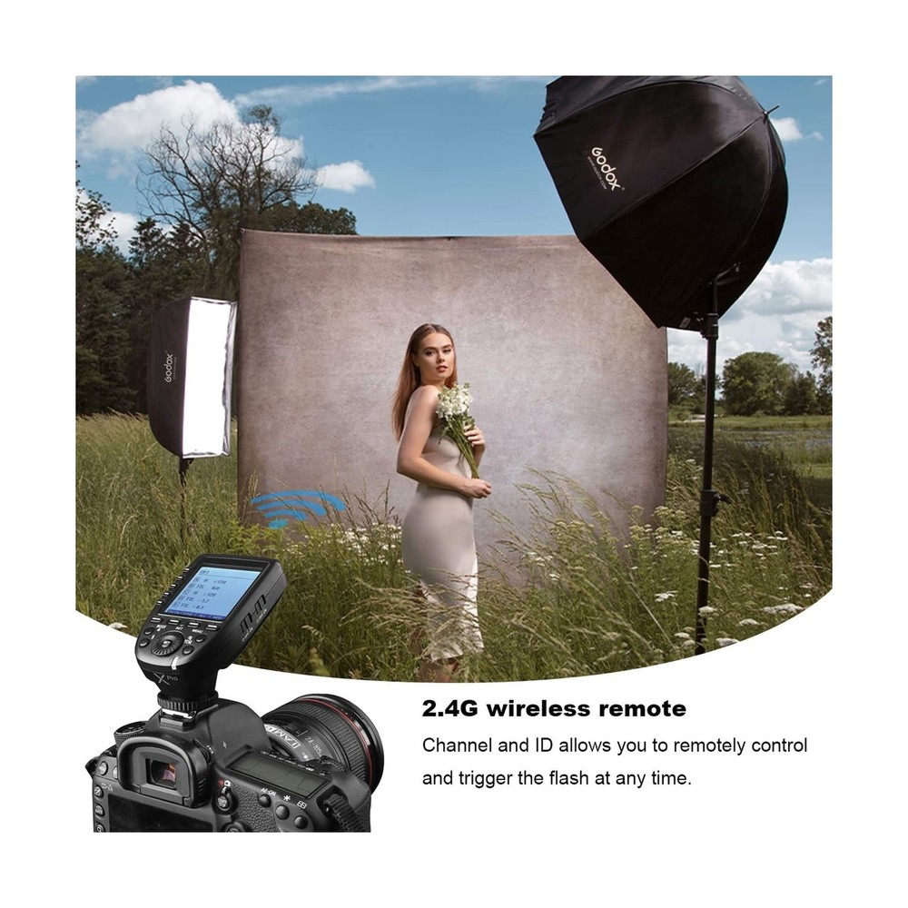 Godox XPro-C E-TTL 2.4G High-Speed Sync Wireless Flash Trigger Transmitter Co...