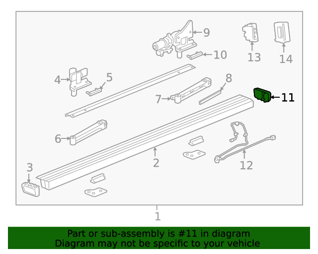 Genuine GM Driver Side Assist Step Switch 84266749