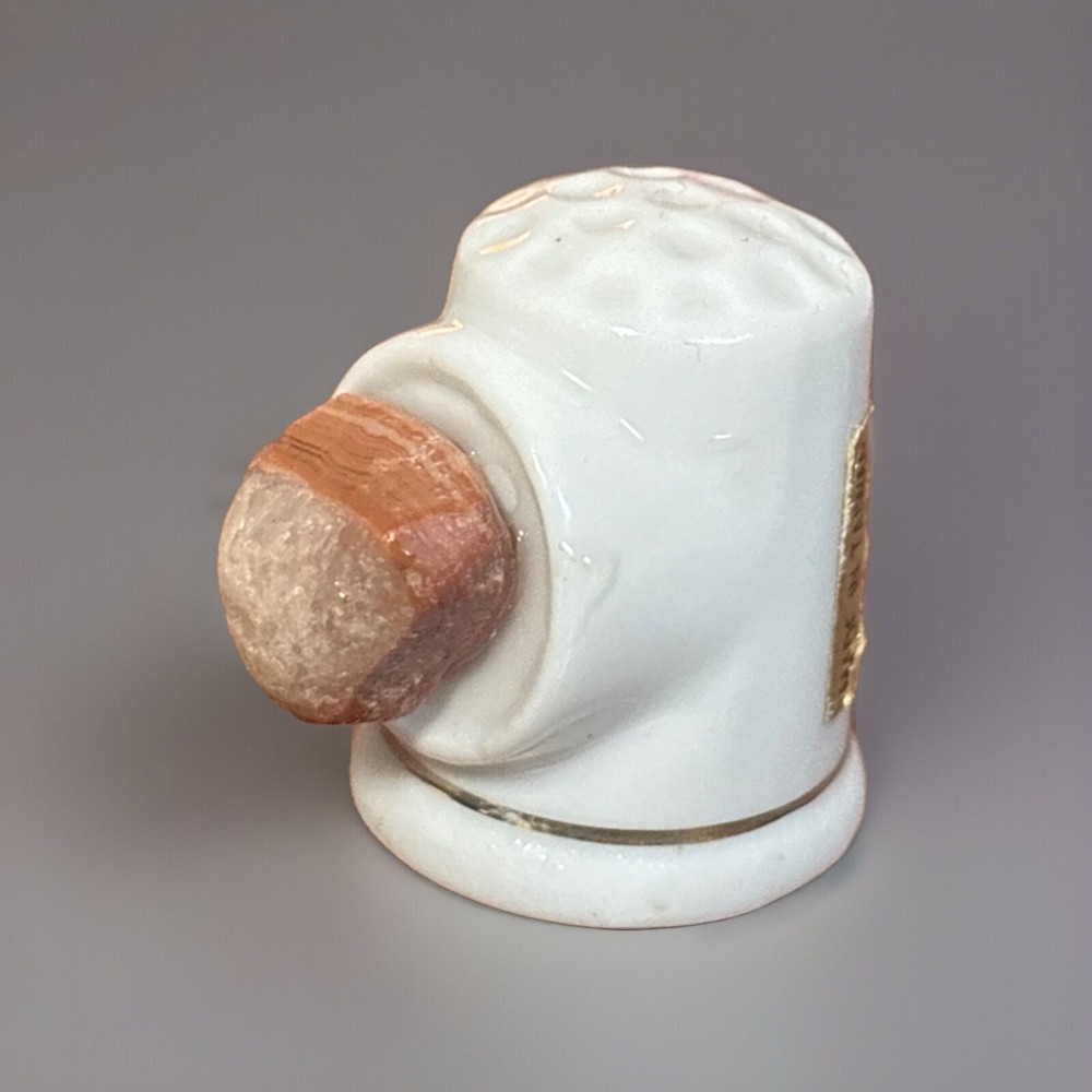 Beautifully Unique Raw Lake Superior Agate Thimble