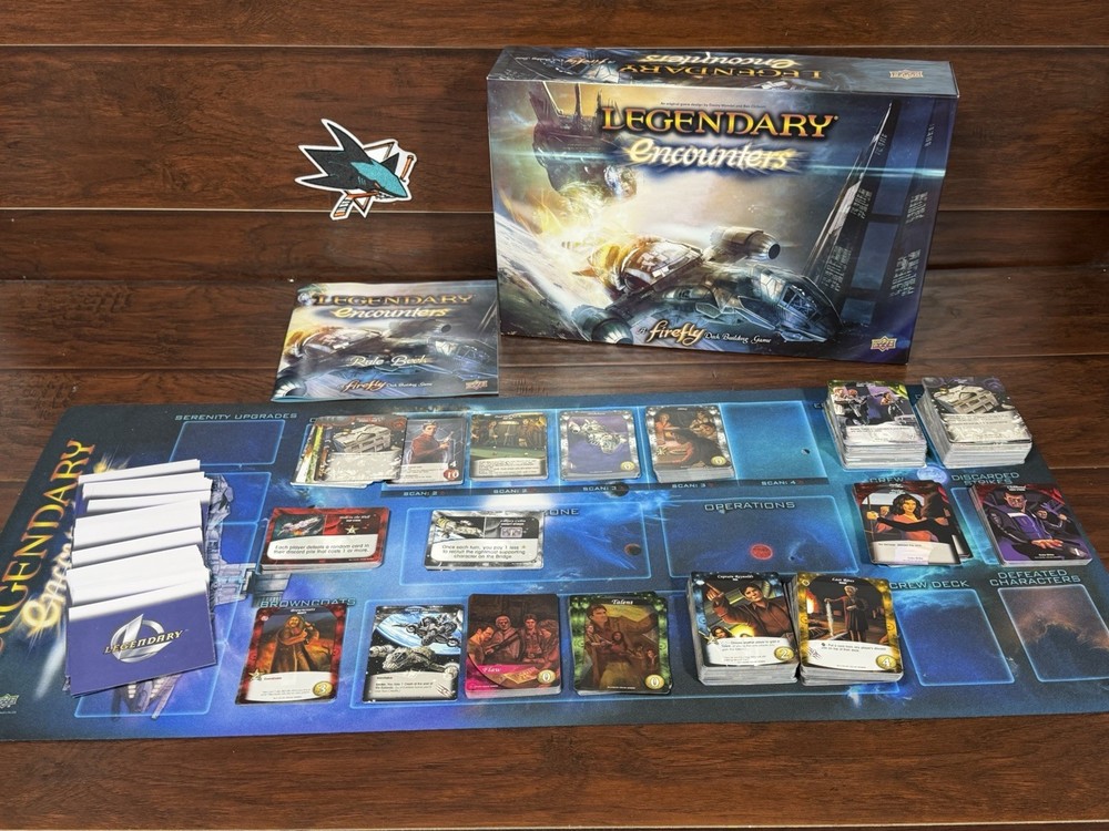 Legendary Encounters a Firefly Deck Building Game By Upper Deck Complete Used