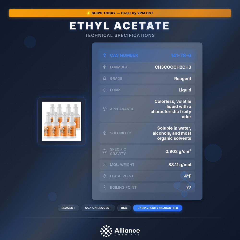 Ethyl Acetate - 8 Quarts