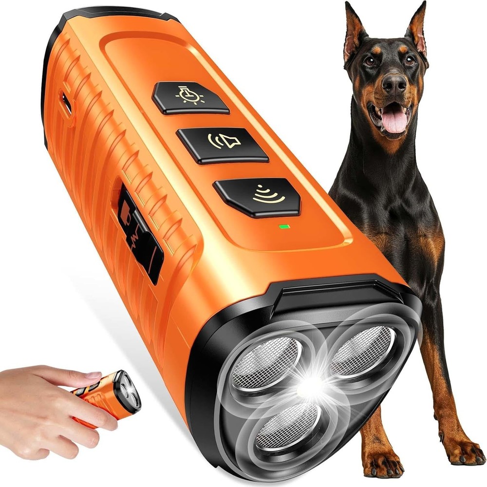 3X Fast Ultrasonic Bark Control Device - 5 Custom Modes for Effective Training
