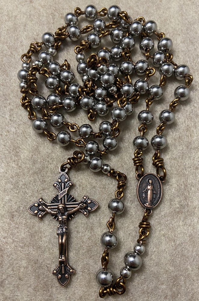 Stainless Steel Beads Rosary- Unbreakable Catholic Rosary- Handmade