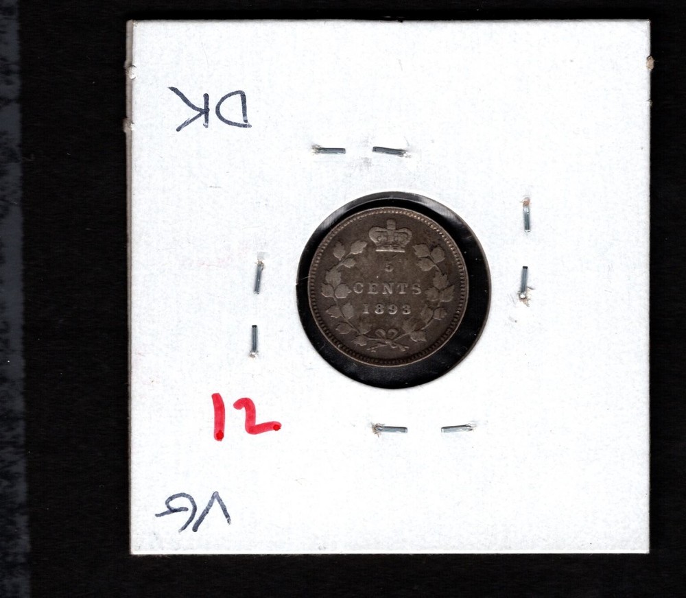 1893- Canada- Victoria Five Cents