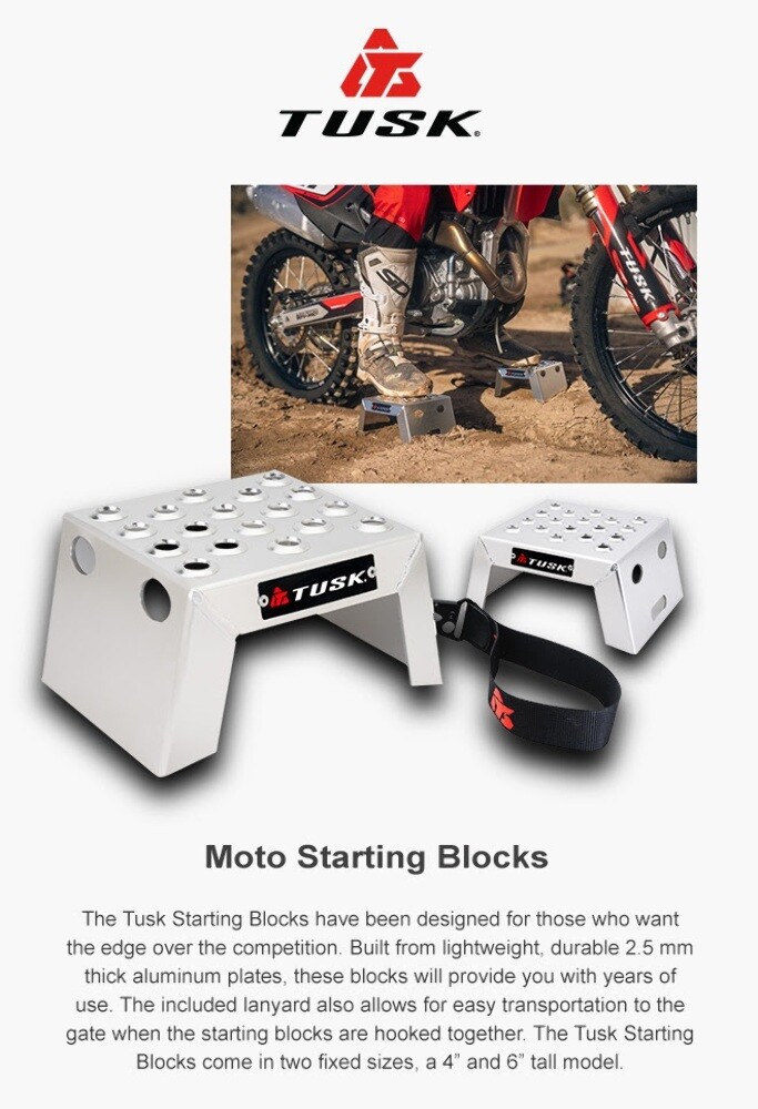 Tusk 4" Motocross Starting Blocks-1 pair