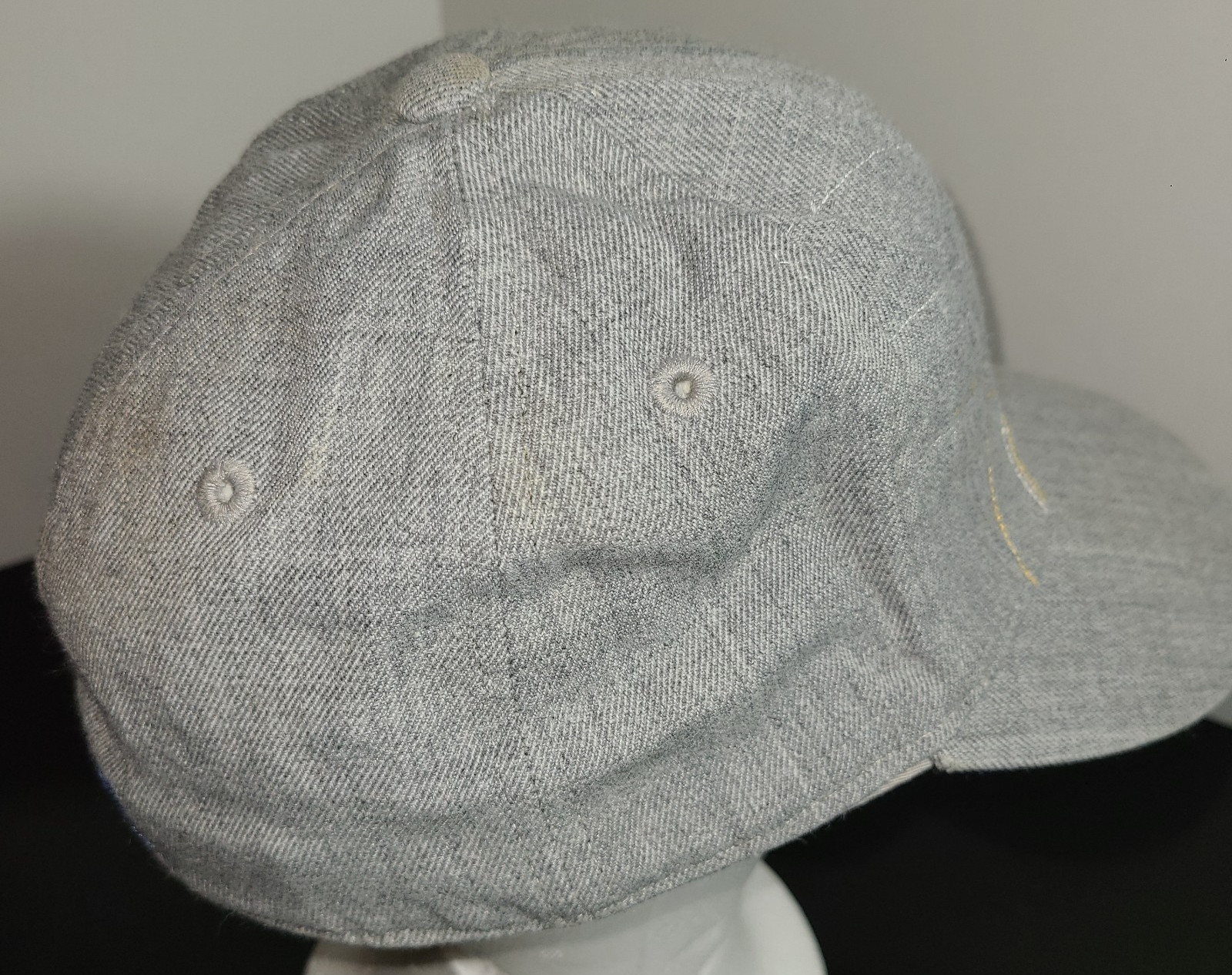 Denver Nuggets NBA Vintage Logo Cap Hat Altitude Authentics Sz 7 Fitted Gray