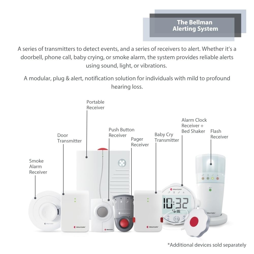 Bellman & Symfon Bed Shaker - Vibration Alert for Deaf Accessory,