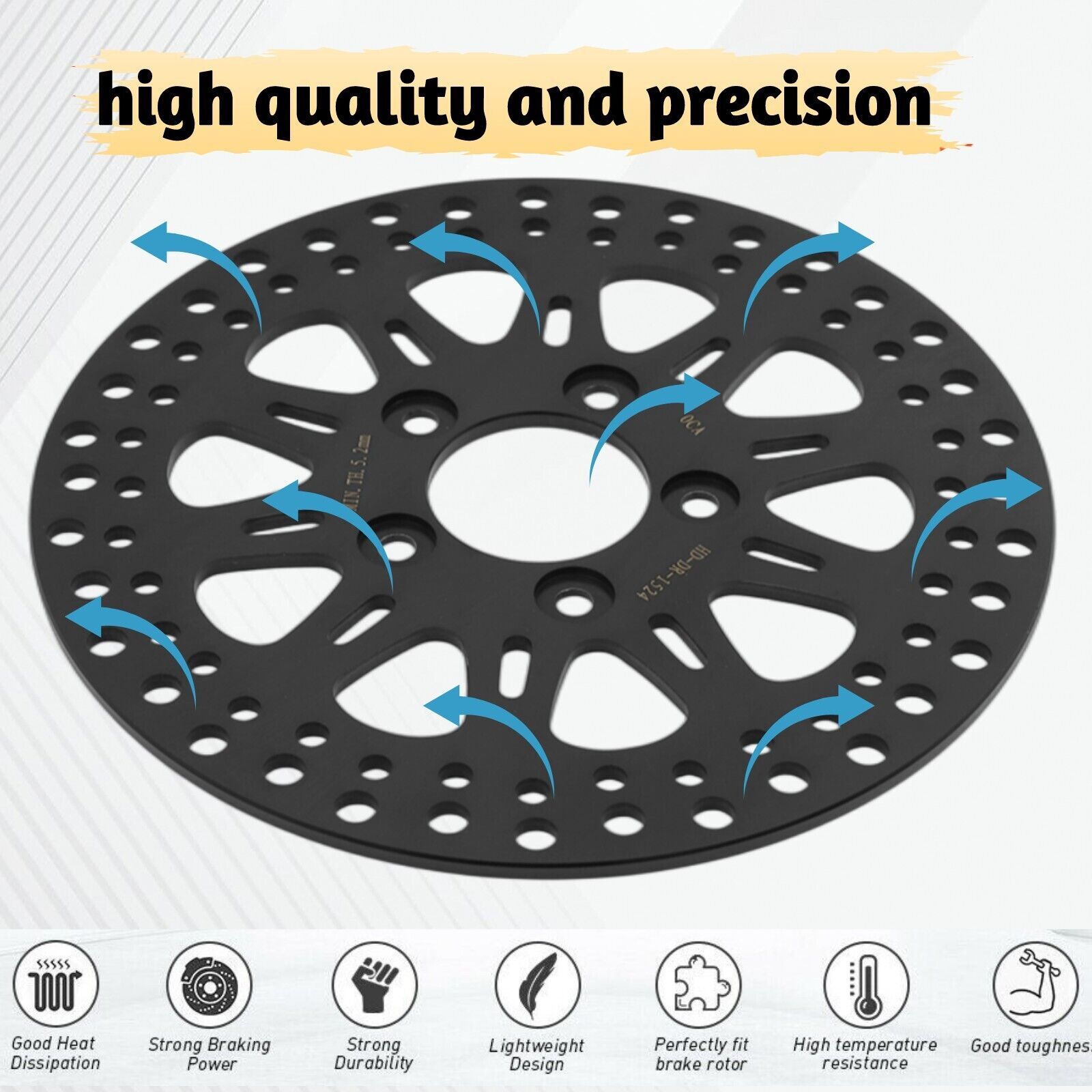 Front Rear Brake Rotors Pads for Harley Sportster XL883 XL1200 Iron Custom 14-20