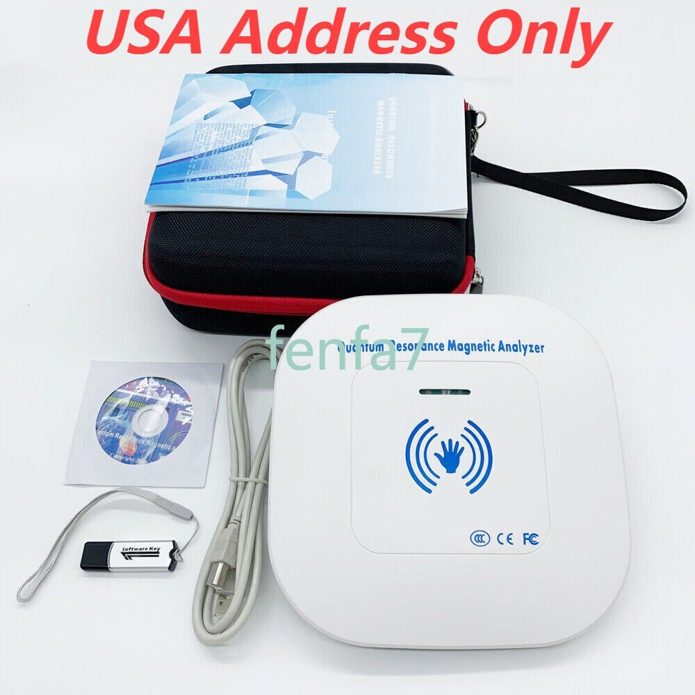 USA 2025 White Hand Touch Quantum Magnetic Resonance Body Analyzer 62 Reports