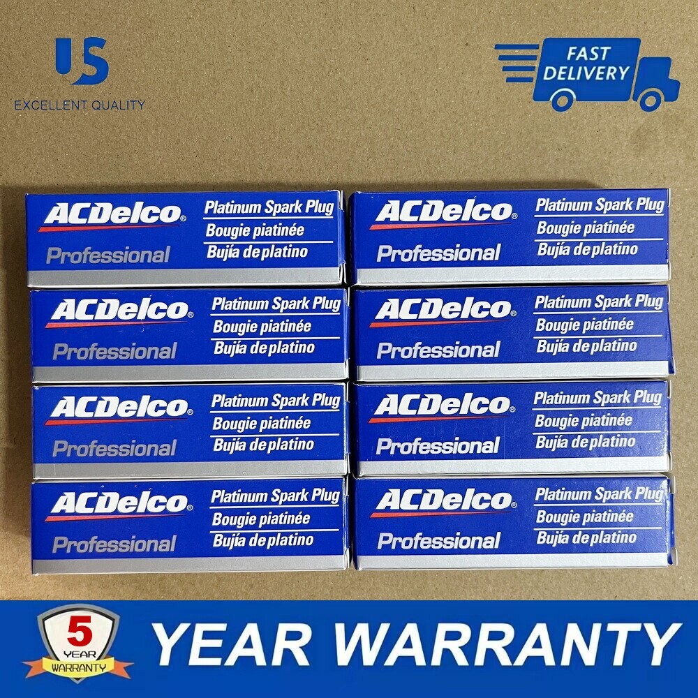 8Pcs OEM 41-962 Platinum Spark Plugs Fit for Sierra Chevy Silverado 19299585 USA