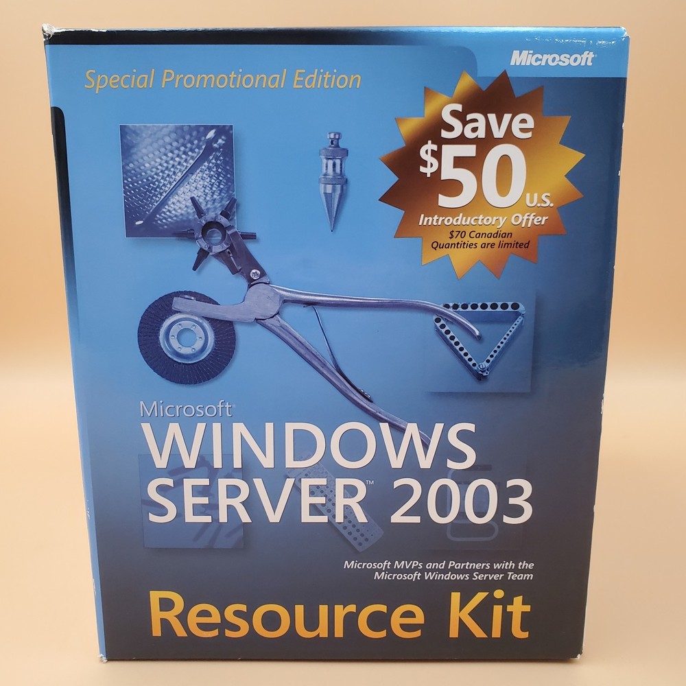 Special Promotional Microsoft Windows 2003 Server Resource Kit/CD-ROM Complete