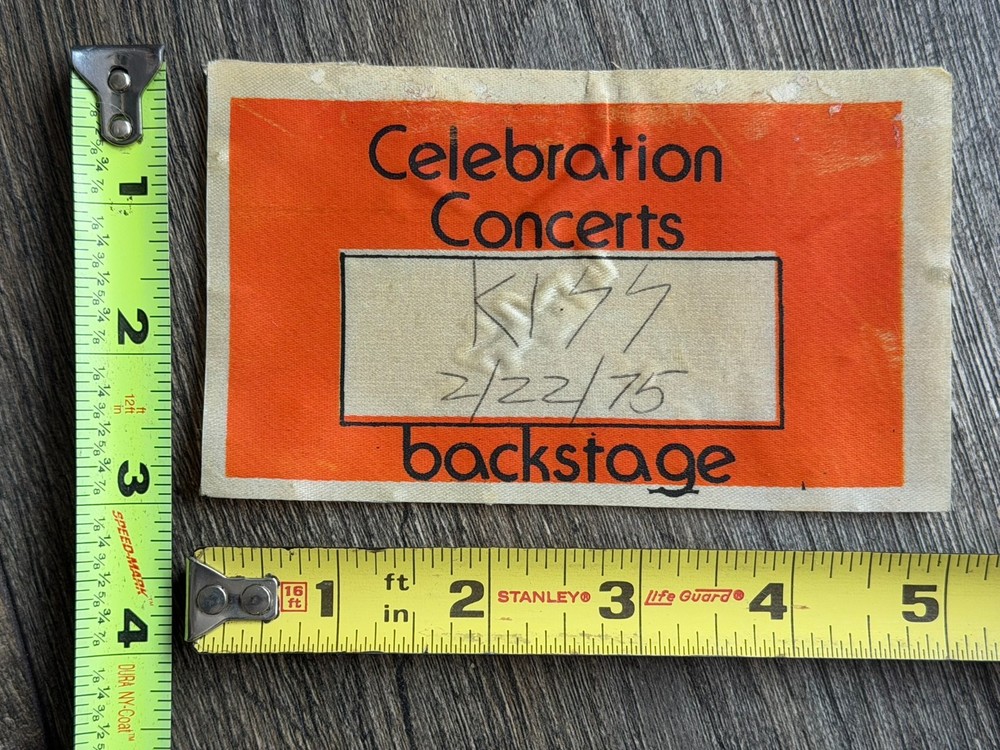 KISS Pass Hotter Than Hell Tour Feb 22 1975 Indiana Concert Vintage Kiss Aucoin