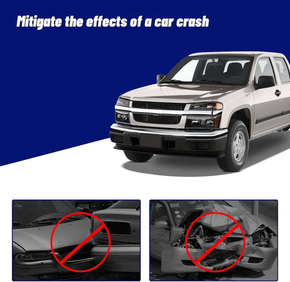 Front Grille Grill with Dark Gray Mesh Insert Compatible with 2004-2012 Chevrole