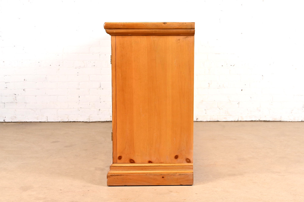 Drexel Heritage Spanish Colonial Solid Pine Sideboard or Bar Cabinet