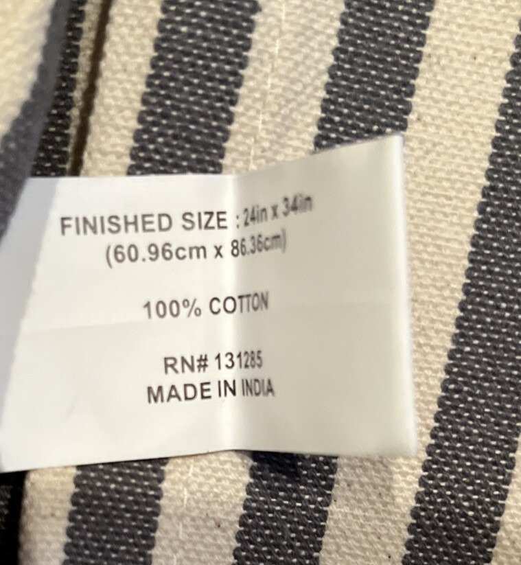 Vatican Homes Striped Apron NWT
