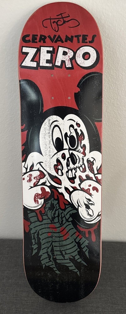 Zero Tony Cervantes Mickey Mouse AUTOGRAPHED Skateboard Deck NEW