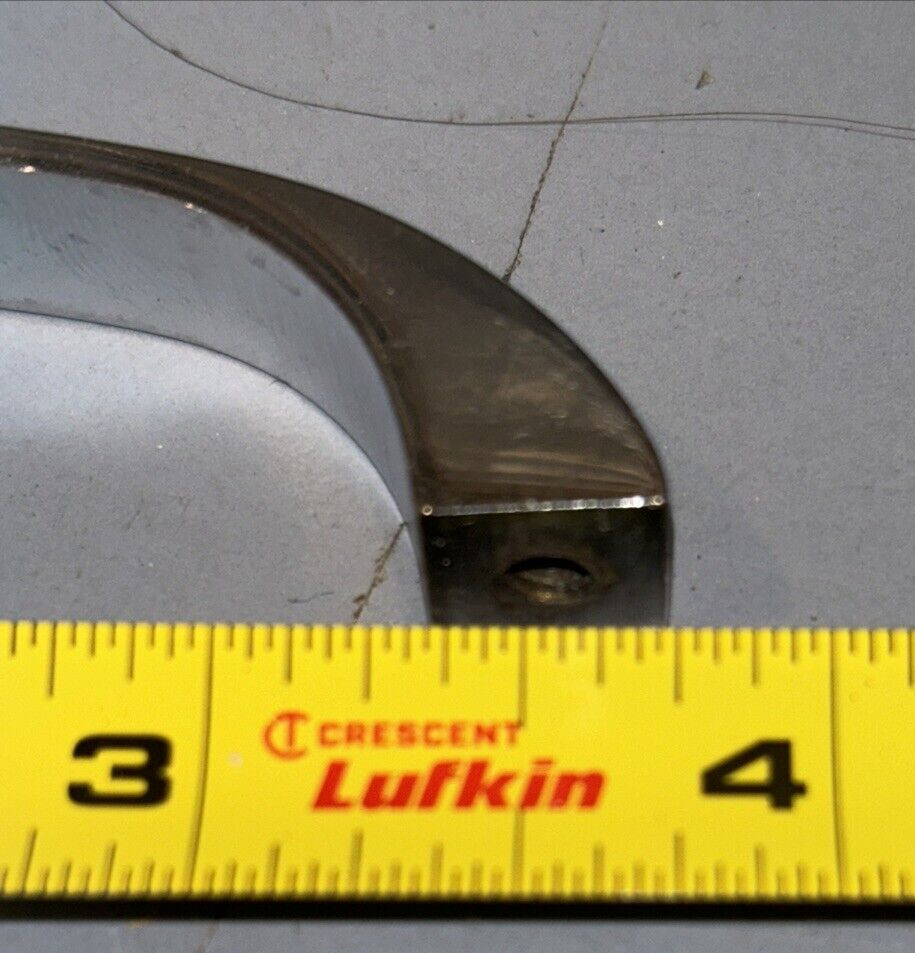 Polished Chrome Cabinet Door Handle Pull. 3” Hole Pattern
