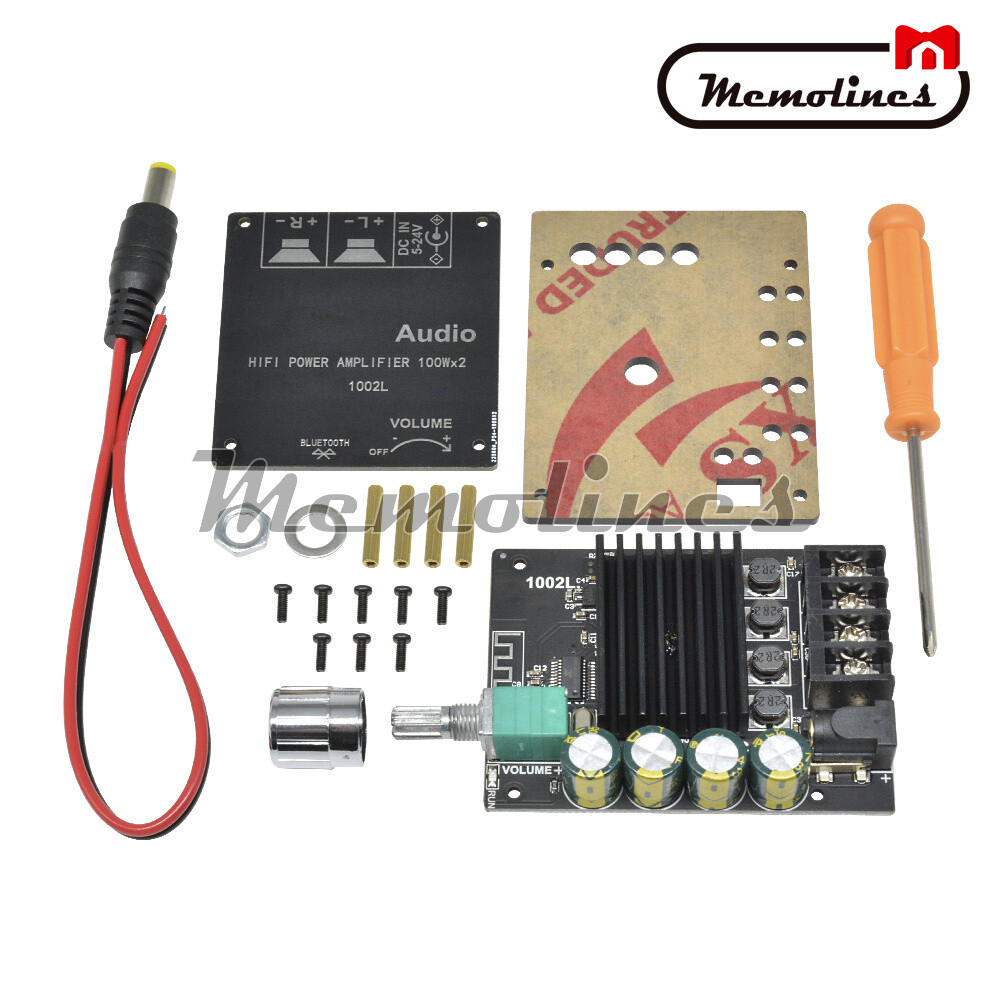 2x100W Mini 5.0 Bluetooth High Power TPA3116 Amplifier Board Adjustable Button