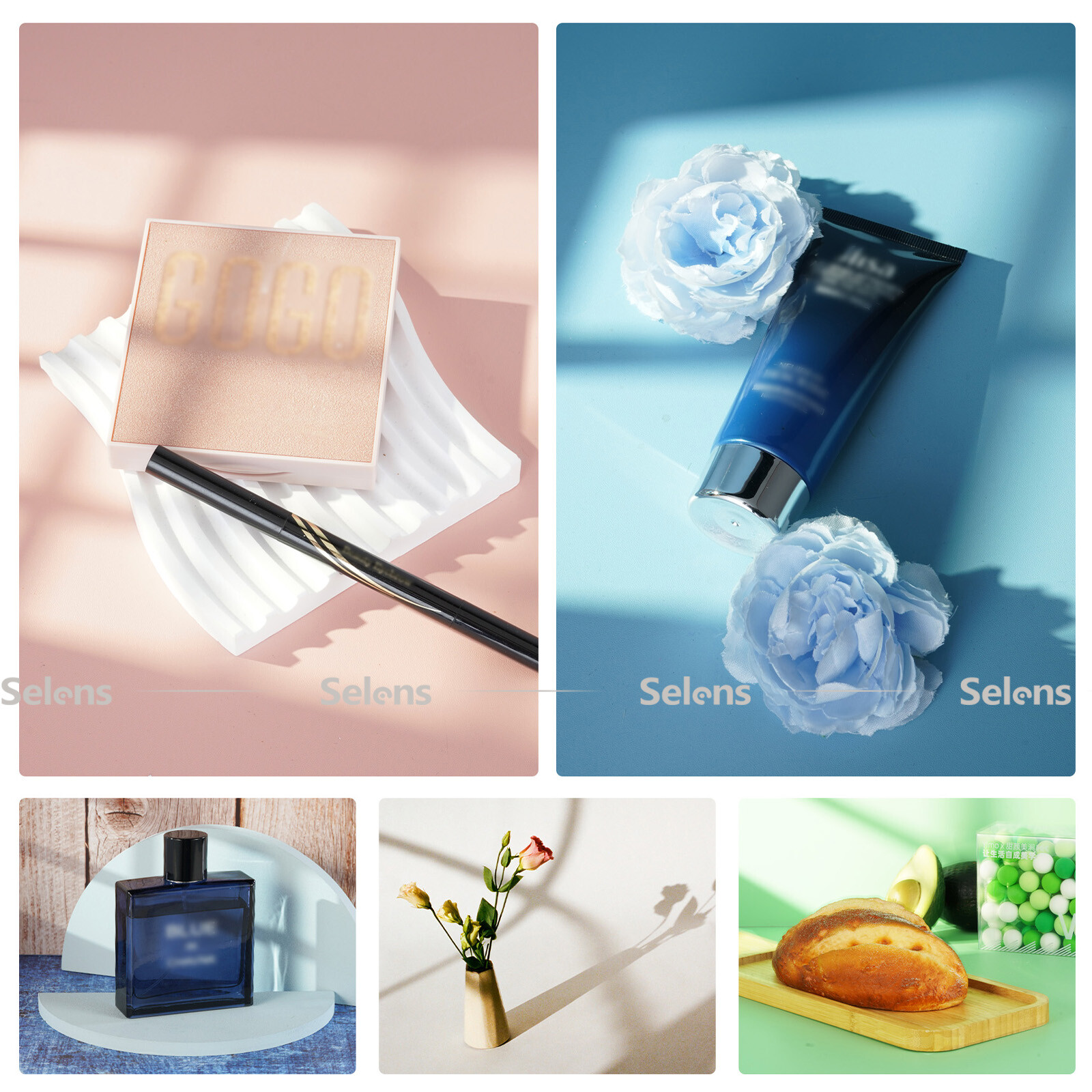 12Pcs Photography Background Paper Photo Backdrop Board Table Top Small Product