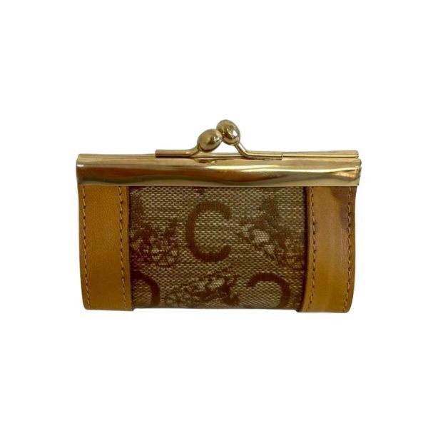 CELINE Coin Case Brown Unisex Used